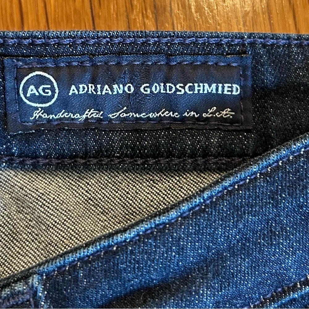 AG Adriano Goldschmied The Premiere Skinny Straight Blue Denim Jeans Size 25 - Picture 7 of 8